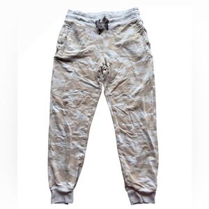 Athleta Beige and Cream Camo Jogger Pants, Size Small, Comfort‎ Joggers